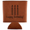 Happy Birthday Leatherette Can Sleeve - Flat