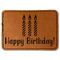 Happy Birthday Leatherette Patches - Rectangle