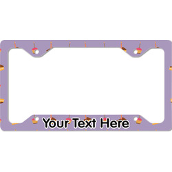 Happy Birthday License Plate Frame - Style C (Personalized)
