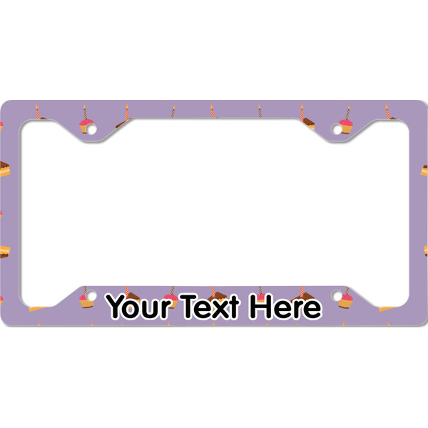 Custom Happy Birthday License Plate Frame - Style C (Personalized)