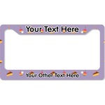 Happy Birthday License Plate Frame - Style B (Personalized)