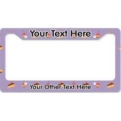 Happy Birthday License Plate Frame - Style B (Personalized)