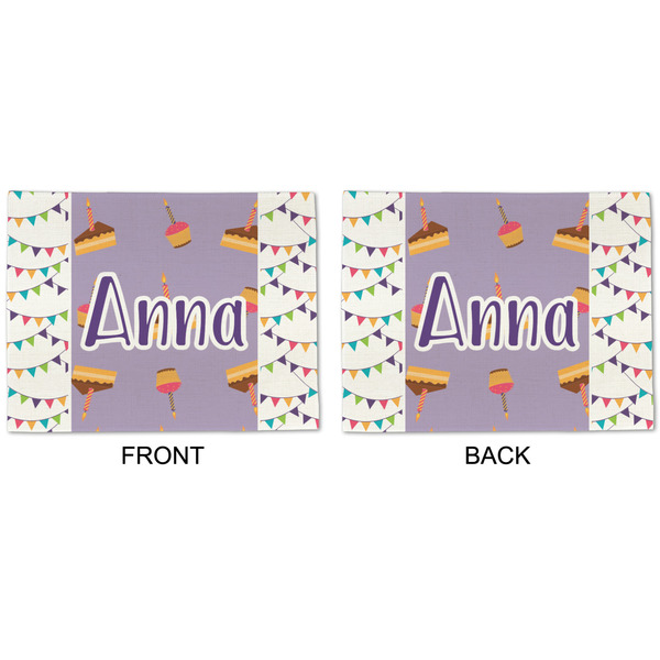 Happy Birthday Linen Placemat - APPROVAL (double sided)