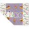 Happy Birthday Double-Sided Linen Placemat - Single w/ Name or Text