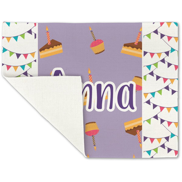 Happy Birthday Linen Placemat - Folded Corner (single side)