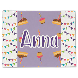 Happy Birthday Single-Sided Linen Placemat - Single w/ Name or Text
