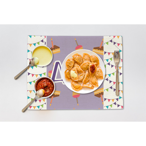 Happy Birthday Linen Placemat - Lifestyle (single)