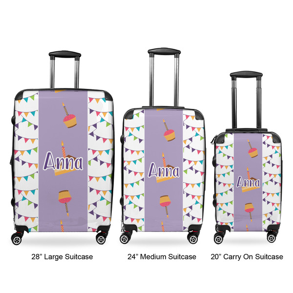 Happy Birthday Luggage Bags all sizes - With Handle