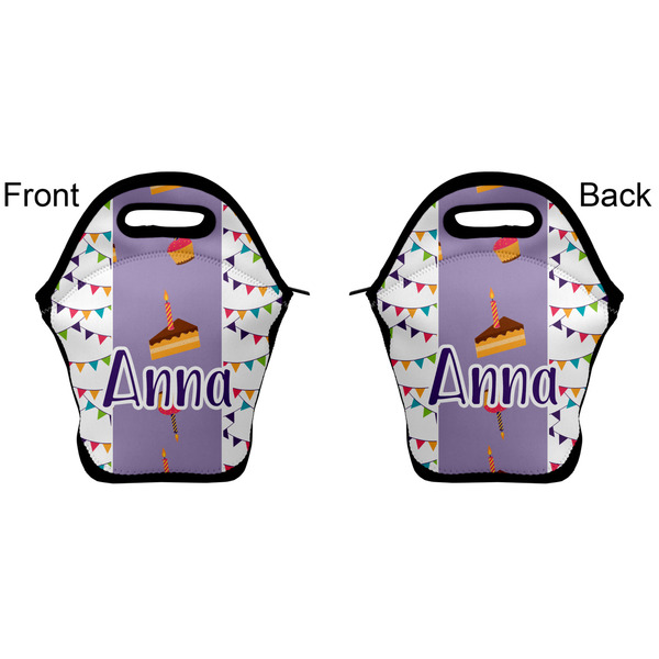Happy Birthday Lunch Bag - Front and Back