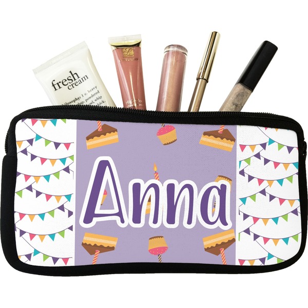 Custom Happy Birthday Makeup / Cosmetic Bag (Personalized)