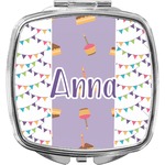 Happy Birthday Compact Makeup Mirror (Personalized)