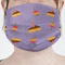 Happy Birthday Mask - Pleated (new) Front View on Girl