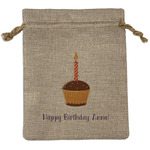 Happy Birthday Burlap Gift Bag (Personalized)