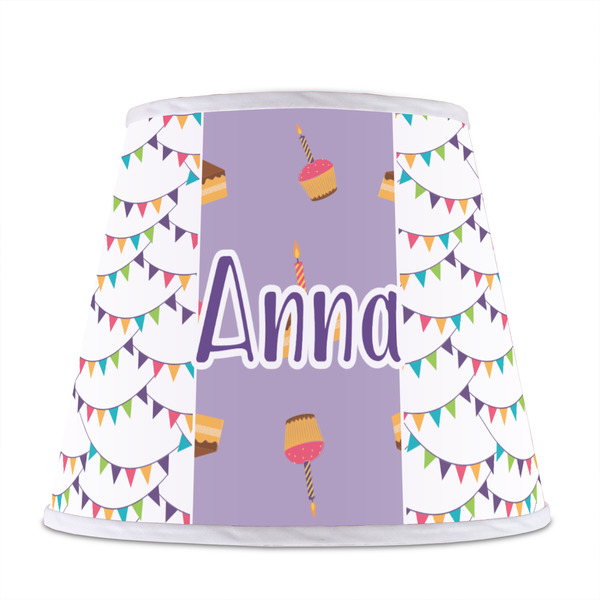 Happy Birthday Poly Film Empire Lampshade - Front View
