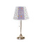 Happy Birthday Poly Film Empire Lampshade - On Stand