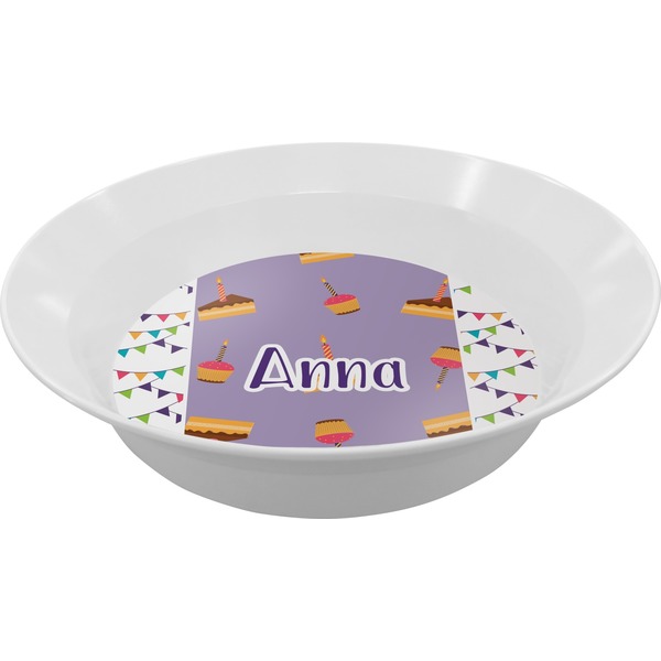 Custom Happy Birthday Melamine Bowl (Personalized)