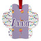 Happy Birthday Metal Paw Ornament - Double Sided w/ Name or Text