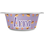 Happy Birthday Stainless Steel Dog Bowl - Large (Personalized)