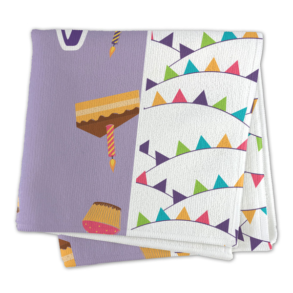 Happy Birthday Microfiber Dish Rag - FOLDED (square)