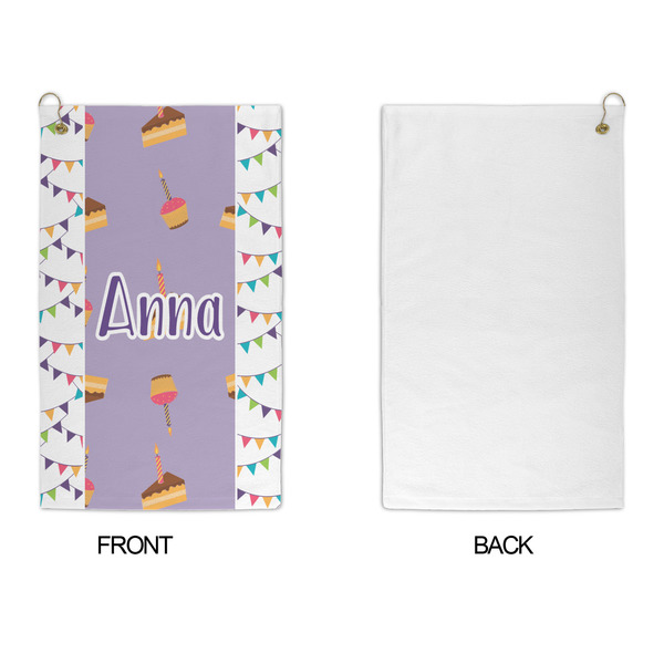 Happy Birthday Microfiber Golf Towels - APPROVAL