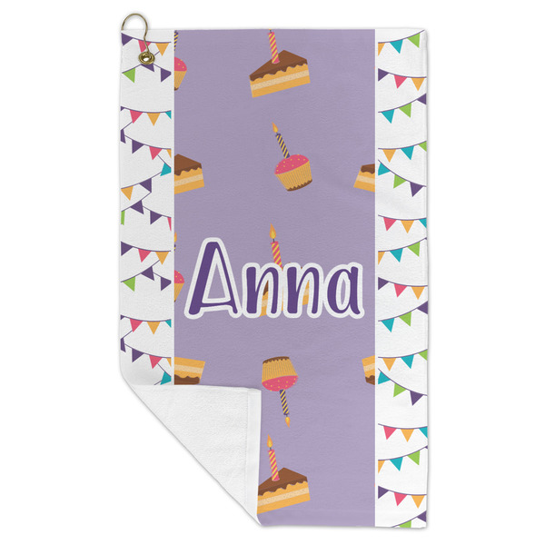 Happy Birthday Microfiber Golf Towels - FOLD