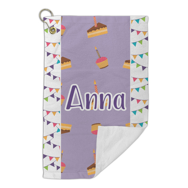 Happy Birthday Microfiber Golf Towels Small - FRONT FOLDED