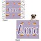 Happy Birthday Microfleece Dog Blanket - Large- Front & Back