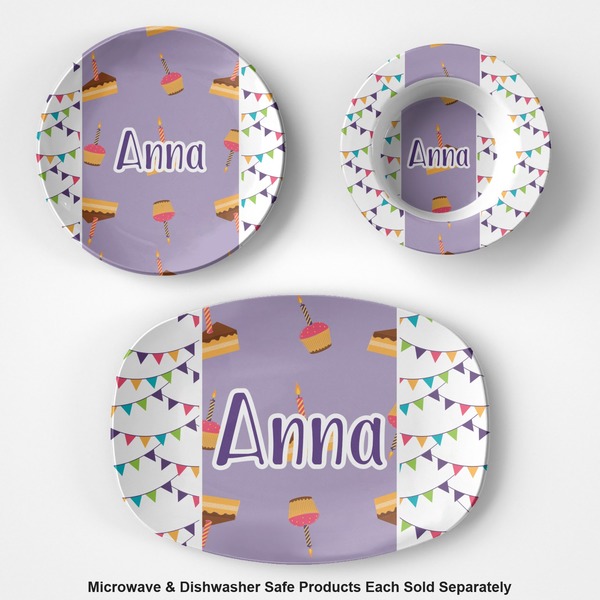 Happy Birthday Microwave & Dishwasher Safe CP Plastic Dishware - Group