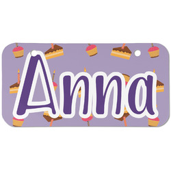 Happy Birthday Mini/Bicycle License Plate (2 Holes) (Personalized)