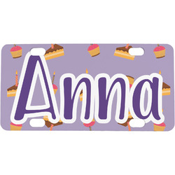 Happy Birthday Mini / Bicycle License Plate (4 Holes) (Personalized)