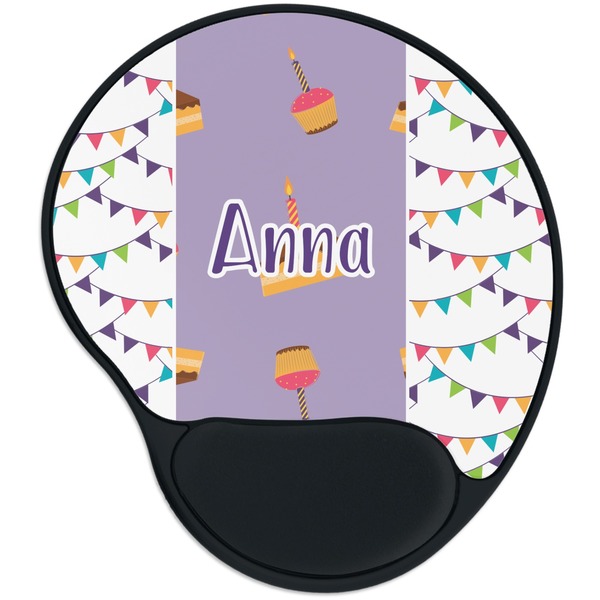 Custom Happy Birthday Mouse Pad with Wrist Support