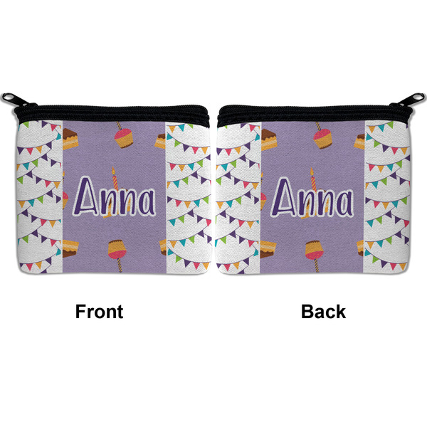 Happy Birthday Neoprene Coin Purse - Front & Back (APPROVAL)