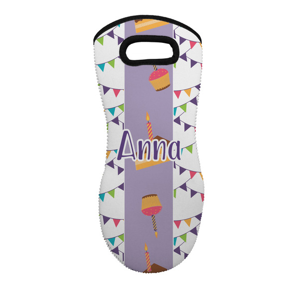 Custom Happy Birthday Neoprene Oven Mitt w/ Name or Text
