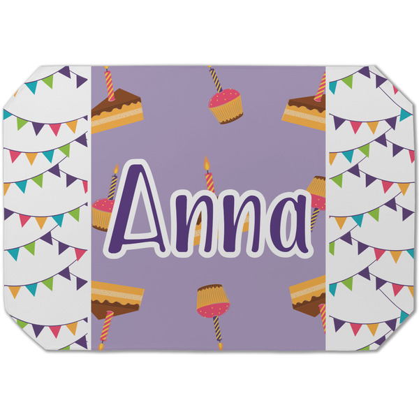 Custom Happy Birthday Dining Table Mat - Octagon (Single-Sided) w/ Name or Text