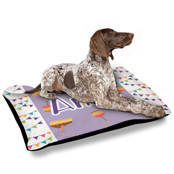 Happy Birthday Outdoor Dog Beds - Large - IN CONTEXT