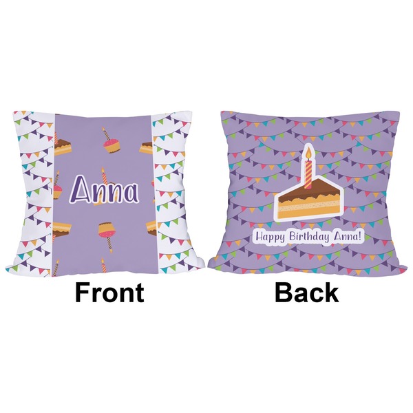 Happy Birthday Outdoor Pillow - 18x18