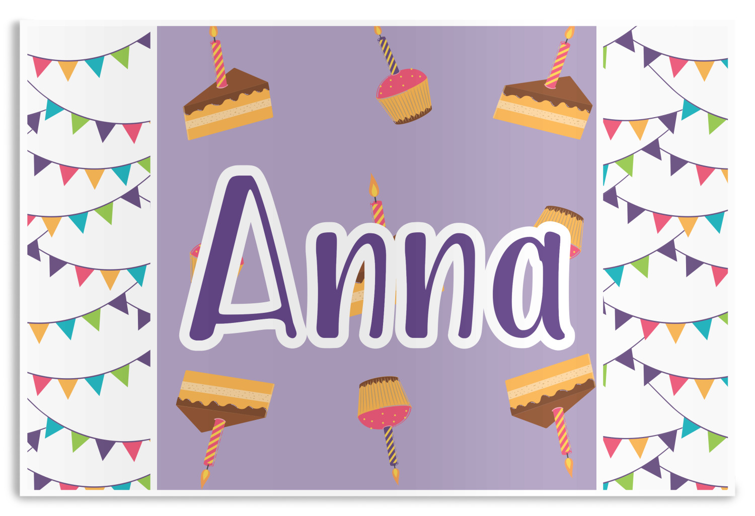 Custom Happy Birthday Disposable Paper Placemats (Personalized