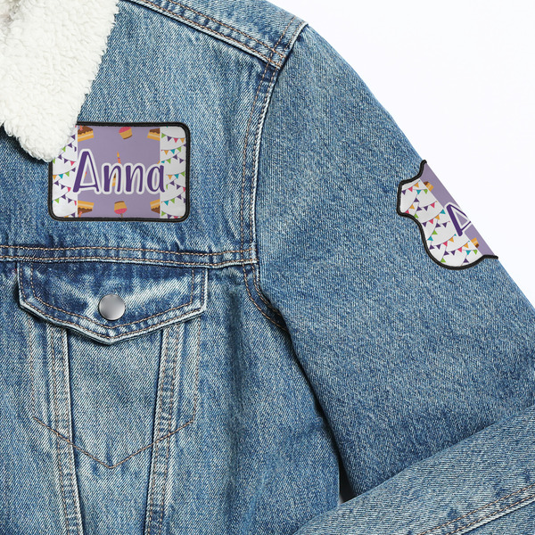 Happy Birthday Patches Lifestyle Jean Jacket Detail