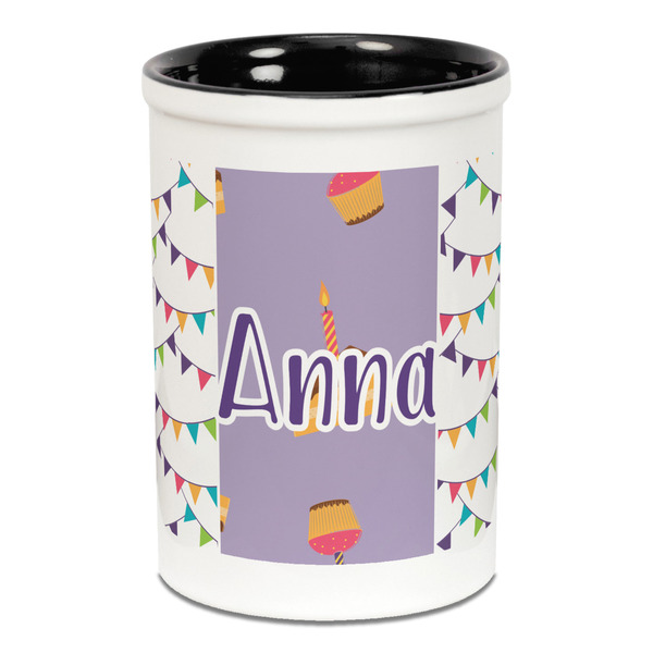 Happy Birthday Pencil Holder - Black