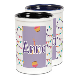Happy Birthday Ceramic Pencil Holder - Large
