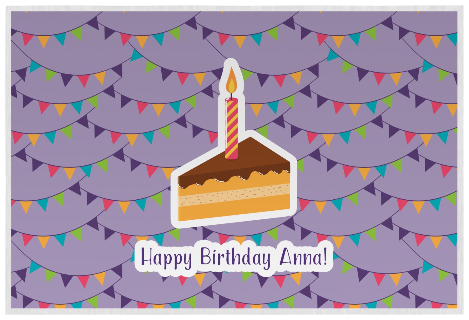 Happy Birthday Placemat (Laminated) (Personalized) You Customize It