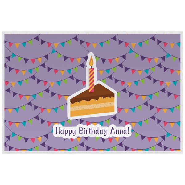 Happy Birthday Personalized Placemat (Back)