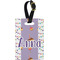 Happy Birthday Plastic Luggage Tag - Rectangular w/ Name or Text