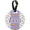 Happy Birthday Plastic Luggage Tag - Round (Personalized)