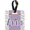 Happy Birthday Plastic Luggage Tag - Square w/ Name or Text