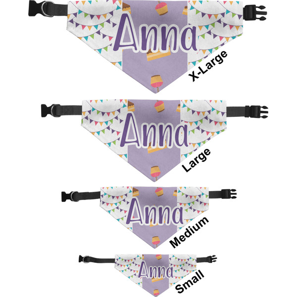 Happy Birthday Pet Bandana Sizes
