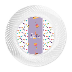 Happy Birthday Plastic Party Dinner Plates - 10" (Personalized)