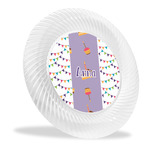 Happy Birthday Plastic Party Dinner Plates - 10" (Personalized)