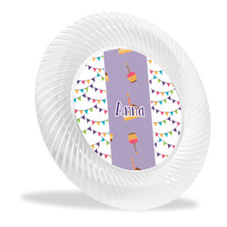 Happy Birthday Plastic Party Dinner Plates - 10" (Personalized)