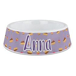 Happy Birthday Plastic Dog Bowl - Large (Personalized)